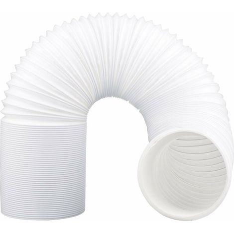 Tuyau de vidange de climatisation mobile, Tuyau de vidange flexible en PVC pour climatisation mobile (blancsens de rotation gauche Ø13cm150cm) (1/5)