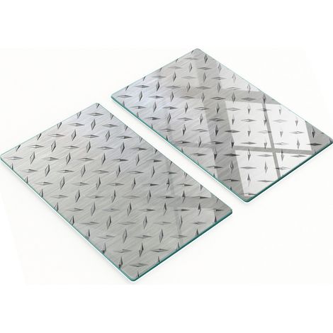 Taglieri decorativi in vetro e metallo per snack, 2x30x52 cm (1/5)