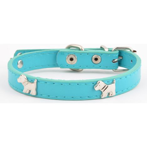 Collier En Cuir Pour Chien - Boucle Métal Et Anneau En D - Cuir Pleine Fleur Épais - Pour Gros Chiens De 43 À 58 Cm - 1 Pièce (1/5)