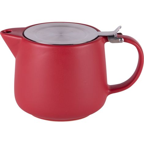 Table Passion - Théière avec filtre Uno 0.9 L rouge (1/3)