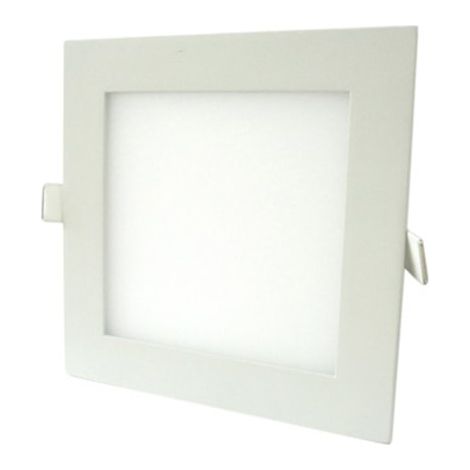 Pannello Faretto Led Da Incasso 12W Bianco Caldo 220V Quadrato Interno Esterno