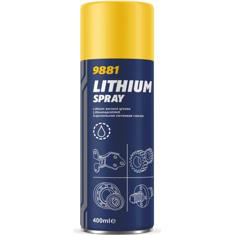 Mannol spray al litio grasso al litio Spray 400 ml (9881) (12) (1/2)