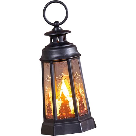 Lanterna di Halloween, luce notturna, decorazione da appendere, zucca per interni, scrivania, ideale per le festività. (1/3)