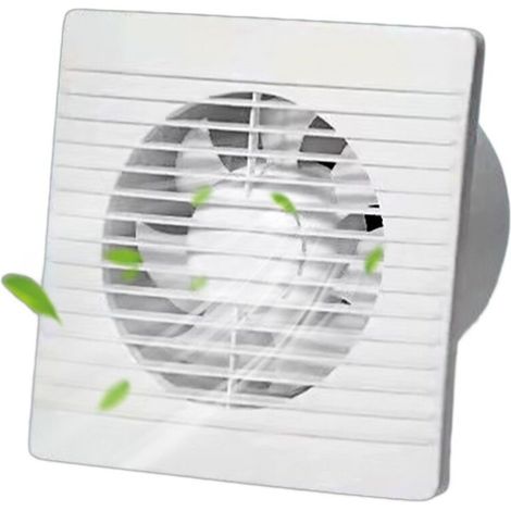 Ventilateur de fenêtre 15 cm (6 pouces) 230 V, extracteur d'air de cuisine, 18 W, 64 m³/h, pour salle de bain, avec clapet anti-retour et interrupteur (1/5)