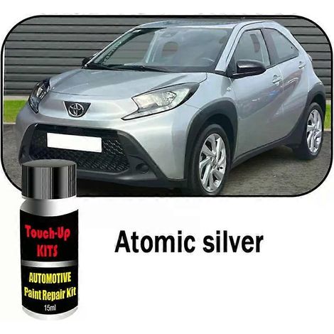Kit de retouche peinture automobile personnalisé (2 pièces) pour TOYOTA AYGO : efface-rayures et accessoires d'entretien. (1/5)