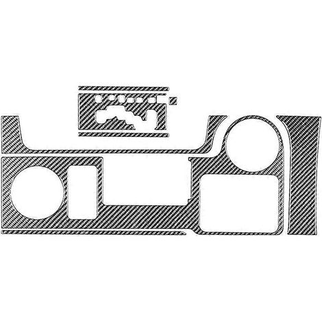Mittelkonsolen-Schalthebelblende-Set für Toyota FJ Cruiser 2007-2021, Carbonfaser-Zubehör für Linkslenker (1/5)
