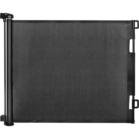 Barriere de Securite Enfant bebe Extensible Retractable 0-140cm - Barrière Escalier Enfant et Chien pour Intérieur/Extérieur, Couloirs(Noir) (1/5)