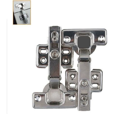 TrAdE Shop Traesio - 2 Cerniere Ante Battenti A Scatto Chiusura Ammortizzata 95° Porte Armadio 91191 -