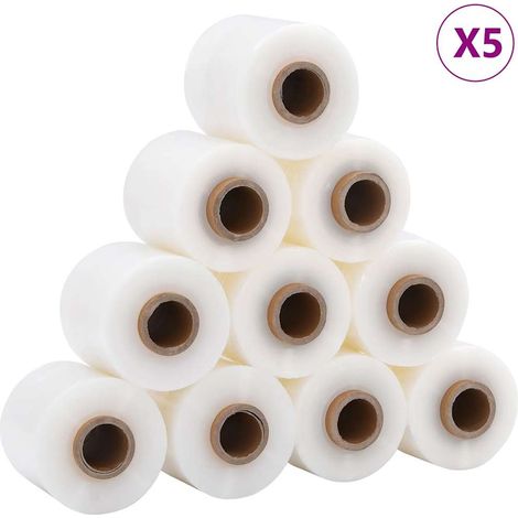 Films étirables 50 pcs transparent 23 μm 10 cm x 150 m