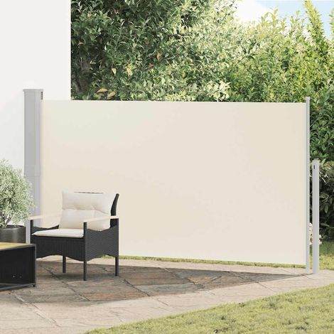 Auvent latéral rétractable de patio Store Banne Auvent de jardin 170x300 cm Crème 96549 (1/5)