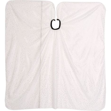 Cape de coiffure imperméable pour salon, tablier de barbier, robe professionnelle pour coiffeur, motif fleur, coupe-cheveux, protection anti-taches, usage salon. (1/5)