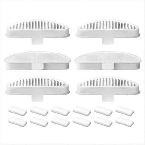 Lot de 6 filtres pour fontaine à eau pour chat de 2 L (67 oz) - Pièces de rechange (1/5)