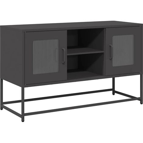 Maison Exclusive - TV-Schrank Schwarz 100,5x39x60,5 cm Stahl (1/5)
