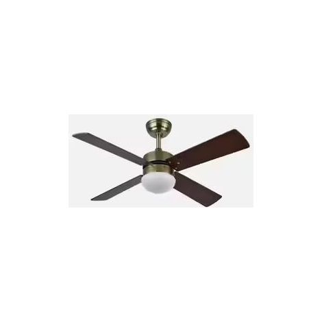 Ventilatore abrila Sofia pelle pale ciliegio noce