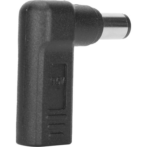 Adaptateur USB-C vers CC, connecteur femelle-mâle coudé 7,4 x 5,0 mm, pour ordinateur portable HP (1/5)