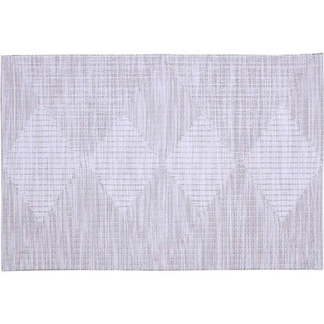 Set de table à motif losanges, résistant à la chaleur, pour bols, tasses à café, dessous de verre, vaisselle, décoration intérieure, ustensiles de cuisine, blanc (1/5)