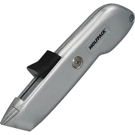 Selbsteinziehendes Messer mit Sk5-Stahlklinge, Aluminiumgehäuse, ergonomisches Design, Sicherheitsmesser, Sicherheitsschneider, (1/5)