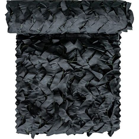 Red decorativa negra, apta para la caza – ideal para protección solar, caza y acampada – 2 x 3 metros. (1/5)