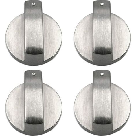 4 pièces bouton de cuisinière boutons de cuisinière à gaz boutons de cuisinière à gaz en métal boutons de cuisinière à gaz contrôle boutons de cuisinière en métal pour la cuisine 6mm (1/4)