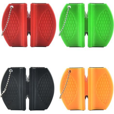 4 pièces aiguiseur de Couteau Mini Tige en céramique Couteau aiguiseur de Pierre à aiguiser Portable Type Camping Poche affûtage Couteaux Pierre Useful and Fashion (1/5)