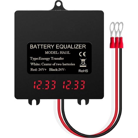 Batterie égaliseur, 24V Équilibreur de Batterie Solaire Equilibreur de Batterie équilibreur de Batterie pour Système Solaire Batterie Plomb-Acide et Lithium (1/5)