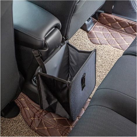 Cestino pieghevole, borsa portaoggetti impermeabile da appendere di grande capacità, accessori per interni auto (dimensioni grandi)