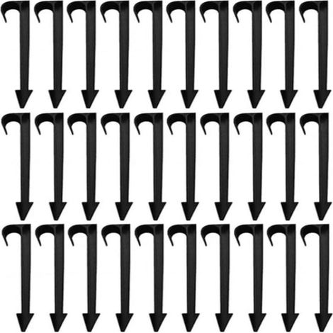 Lot de 60 piquets pour Fixation/Maintien pour Tuyau d'arrosage Goutte à Goutte Ø 20mm - support/Support/Guide au Sol (1/5)