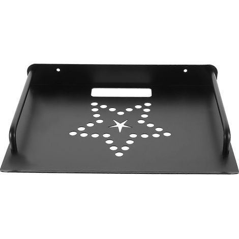 Wandregal für kleine Projektoren, Metall-Routerständer, schwebendes Projektorregal – 28,5 x 21 cm – Schwarz (1/4)