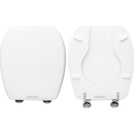 Copriwater TOP QUALITY per Disabili Universale legno rivestito in resina poliestere Bianco (1/4)