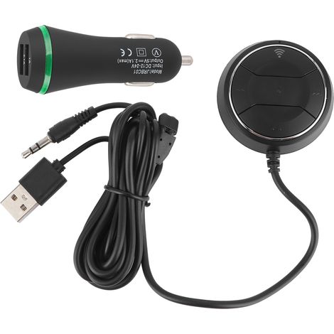 Kit Bluetooth V4.0 Voiture Mains-Libres NFC Récepteur Audio Musique Adaptateur Prise Aux 3.5mm (1/5)
