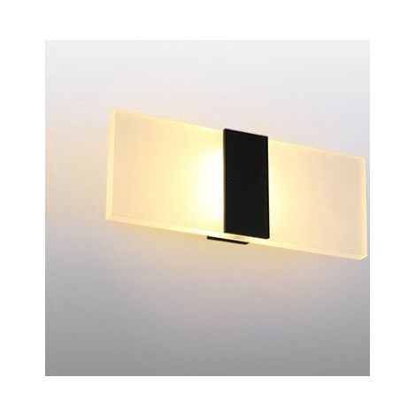 Applique murale d'intérieur 12W Warm brushed black light Applique murale d'intérieur AC 85-265 (V), Taille de la lampe : 29 11 4.5 mm (1/4)