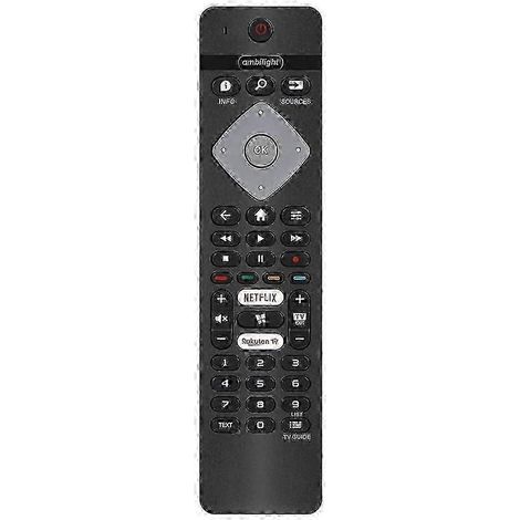 Télécommande de remplacement pour tous les téléviseurs LED intelligents Philips Ambilight 4K - Compatible avec les modèles 75PUS6754/12. 65PUS6754/12 et 65PUS (1/5)