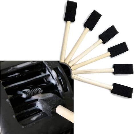 5 piezas Cepillo para rejillas de aire acondicionado de coche, herramienta de limpieza detallada para salidas de aire y filtros (1/4)
