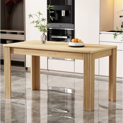 MEUBLIV Mesa de comedor 116x65 cm roble - diseño moderno, 1 paquete (1/5)