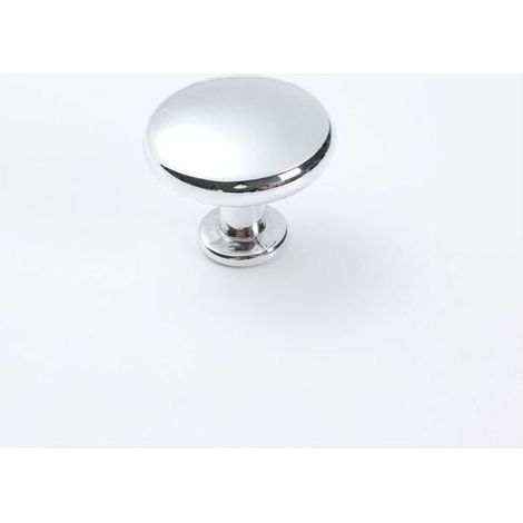 - 10 pièces poignée de porte d'armoire solide vanité poignée champignon cuisine armoire tiroir diamètre 28MM Chrome poli (1/5)