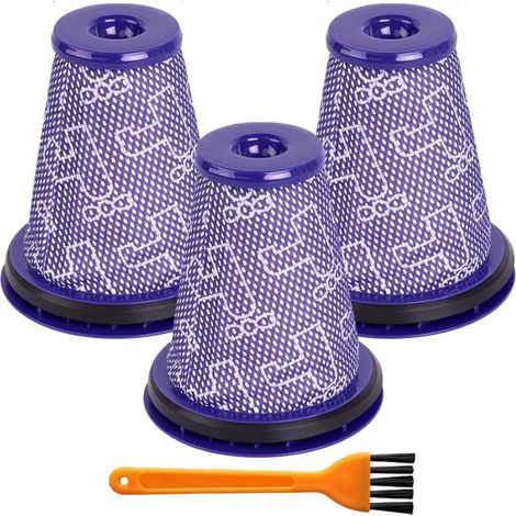 Lot de 3 filtres pré-moteur de rechange pour aspirateur Dyson Big Ball CY22 CY23 CY24 CY25 CY26 CY27 CY28 DY75 DY77 DY78 1 brosse de nettoyage (1/5)