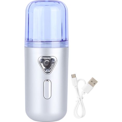 Mini Humidificateur Visage USB Rechargeable, Brumisateur Portable 30ml pour Hydratation (1/5)