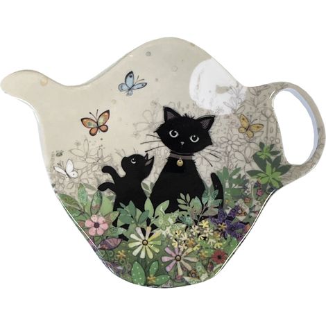 Soucoupe pour sachet de thé Chatons dans le jardin (1/2)
