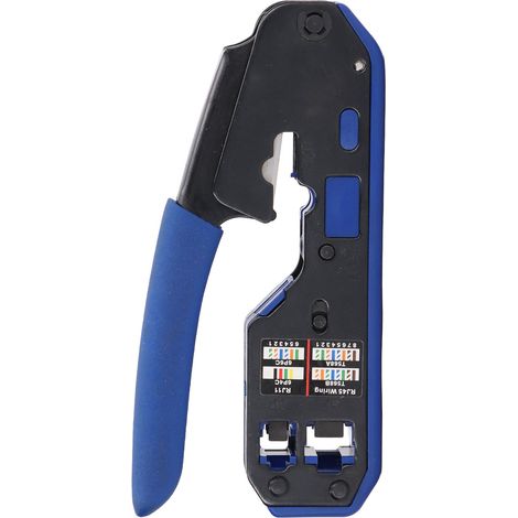 Kit d'outils de sertissage pour câbles réseau RJ45, connecteurs droits Cat5 et Cat6 (1/5)