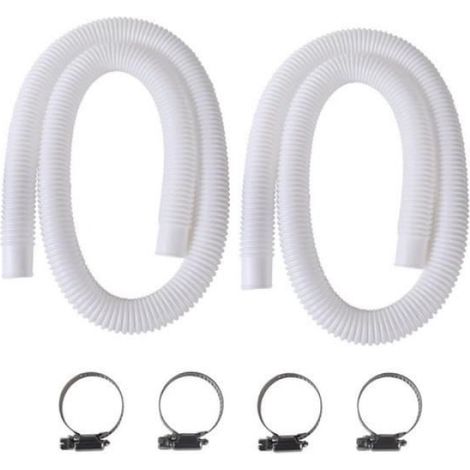 Tuyau de Piscine - Intex - Remplacement pour Pompe - 150cm - 32mm - Lot de 2 (1/4)