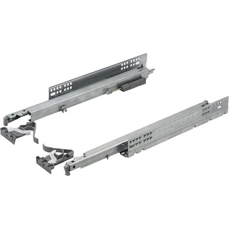 Coulisse pour tiroir invisible futura push 3/4 – Mécanisme inversé pour ouverture automatique – Longueur 350 mm – Dispositif anti basculement – Salice (1/4)