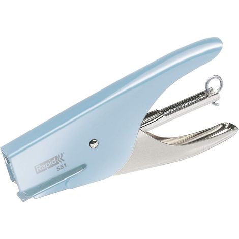 Retro Classic S51 Agrafes classiques Bleu, Acier inoxydable - Agrafeuses (18 mm, 154 mm, 43 mm, 210 g) (1/5)