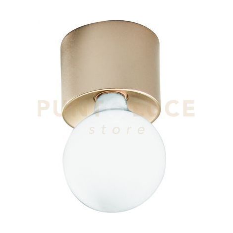 PLAFONIERA BOW 1 LUCE ATTACCO E27 ORO  LAMPADINA NON INCLUSA