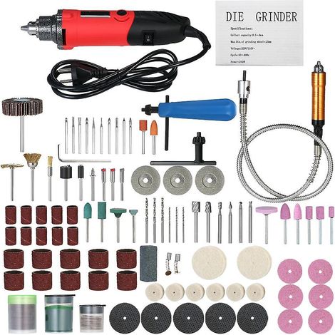 Lot multifonctionnel professionnel électrique meuleuse set 6 vitesses vitesse variable perceuse meulage rotatif