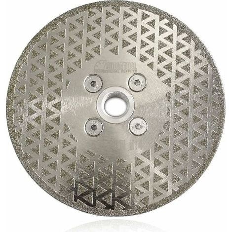 GENERIC-Disque Diamant 125mm Lame de Scie électroplaqué Double Face pour Coupe et Meulage Pierre Granit Marbre Tuile (1/5)