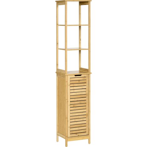 Meuble en colonne et bois clair MIAMI pour la salle de bain (1/5)