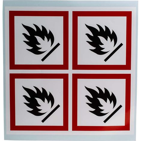 Etiquette danger " GHS Flammable " ( Prix pour 1 )