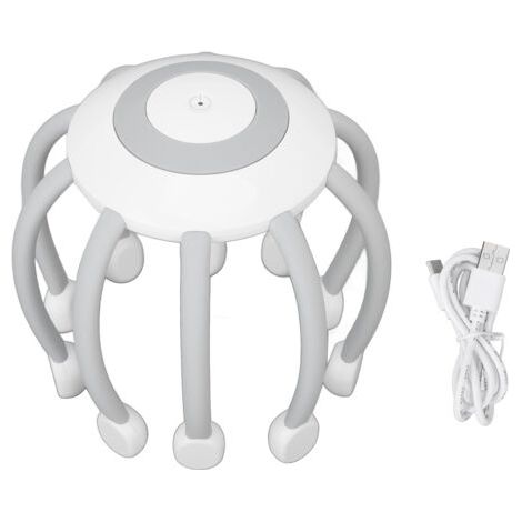Masseur de tête électrique rechargeable, 4 modes réglables, soulagement du stress, massage du cuir chevelu relaxant en forme de griffe pour hommes et femmes (1/5)