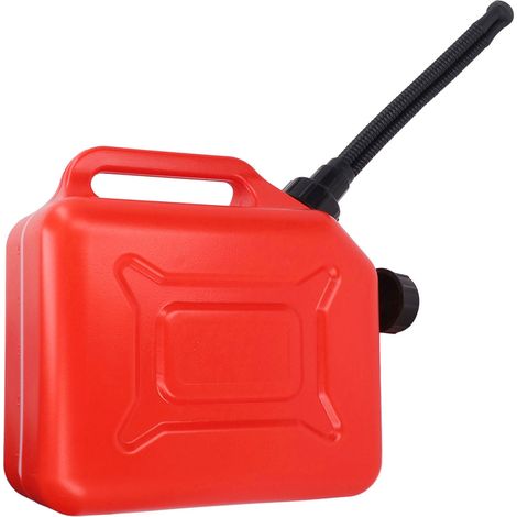 5-Liter-Benzinkanister (1,3 Gallonen) aus auslaufsicherem ABS-Kunststoff, tragbarer Behälter mit 27 cm Schlauch und Markierungen (1/5)
