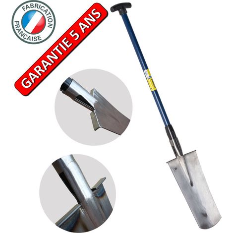 Louchet d'arrachage 38cm – Manche composite renforcé – Acier au bore forgé à chaud – Outil professionnel pour pépiniériste – Outils Perrin (1/2)